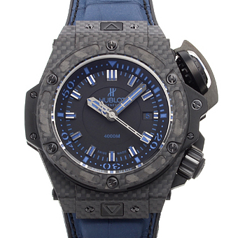 ウブロ スーパーコピー HUBLOT オーシャノグラフィック 731.QX.1190.GR.ABB12 4000 オールブラックブルー 【世界500本限定】ETA7750搭載